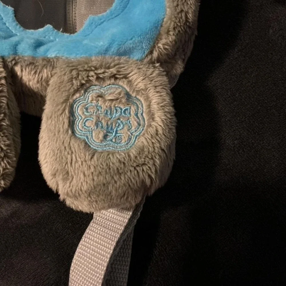Chupa Chups Elephant Plush Backpack with Vinly Tummy in‎ Gray